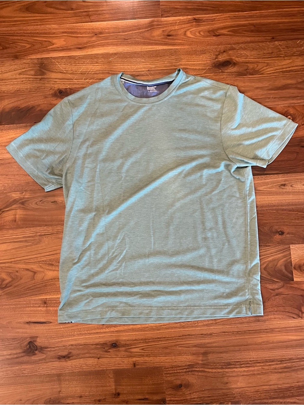 Super soft fabric blend on the green t-shirt by Land’s End